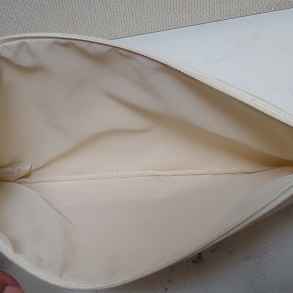 Christian Dior Cream Spring Flower Clutch Bag Pouch Limited Edition New In Box - Picture 10 of 11